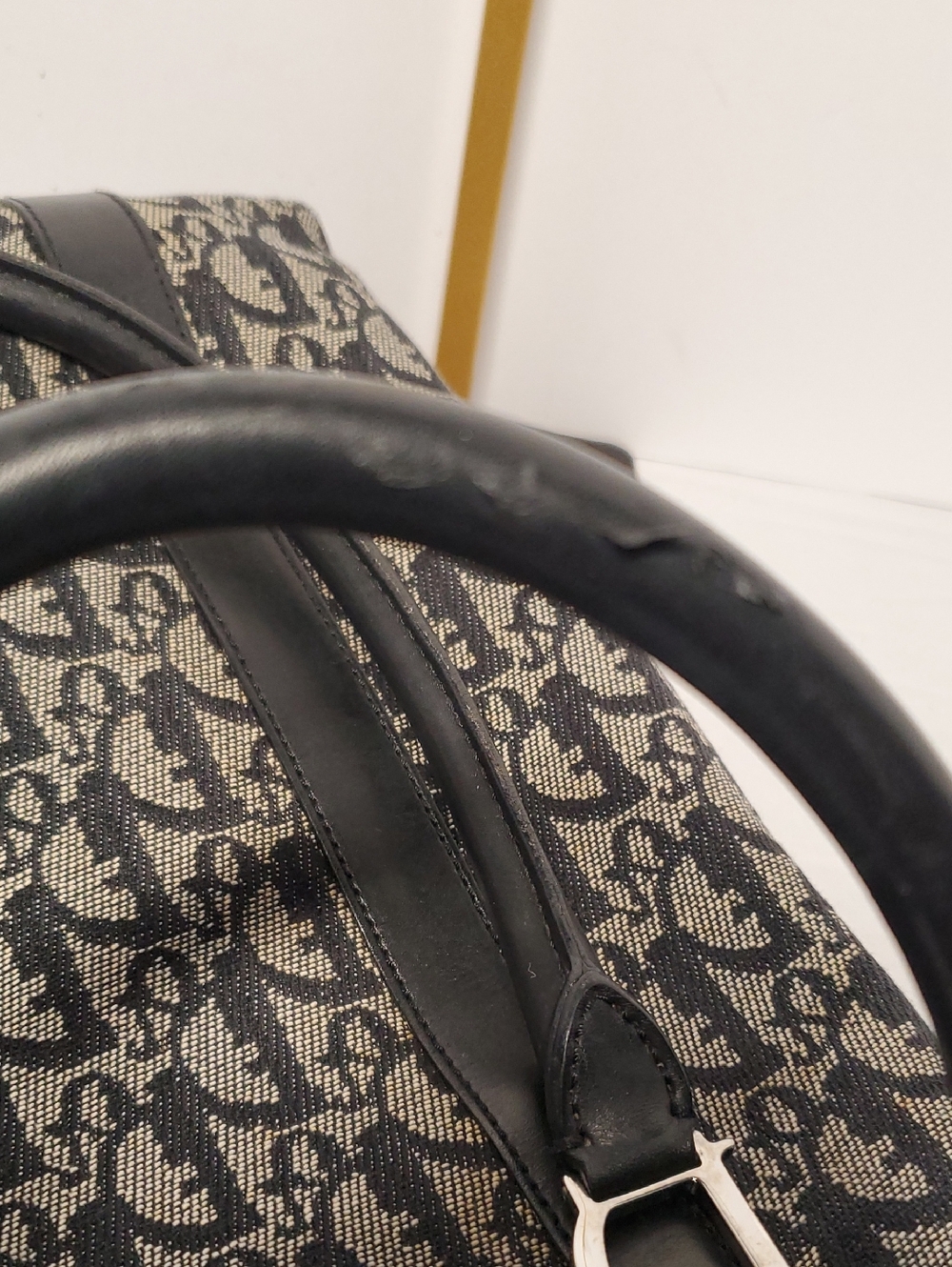 Christian Dior Black and Beige Jacquard Monogram Tote - Picture 15 of 15